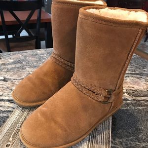 Bear Paw suede boots, lined, size 9, like new